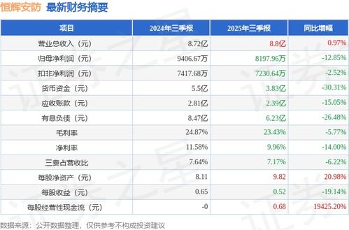恒輝安防2025年三季報簡析 增收不增利，應(yīng)收賬款高企，安全評價業(yè)務(wù)引關(guān)注